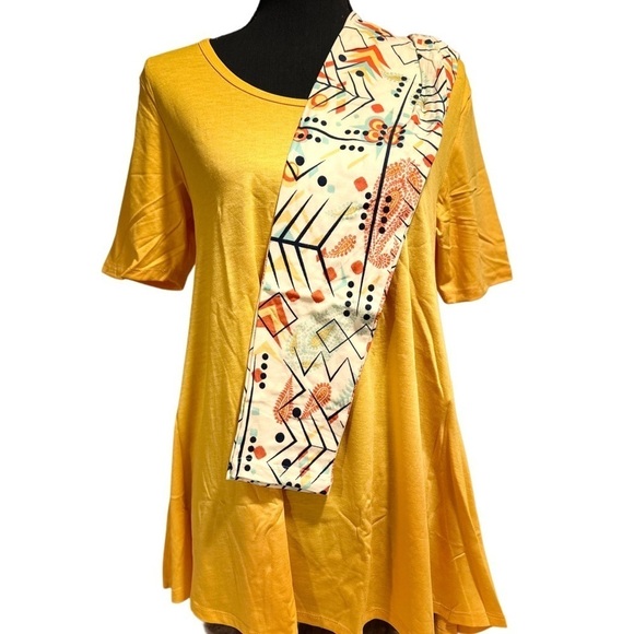 LulaRoe Perfect T Swing Top Small (8,10,12,14) OS Leggings 2-10 Yellow Bundle - Picture 15 of 15